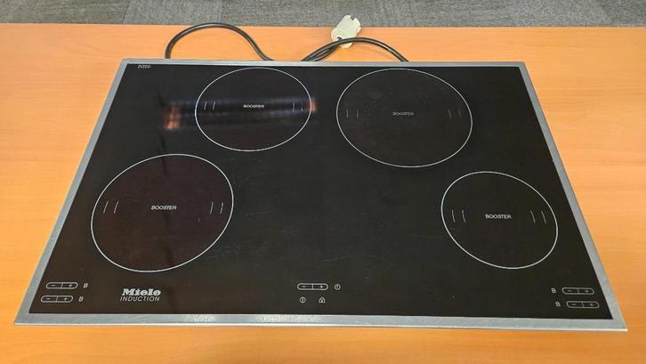 Inductiekookplaat kookplaat Miele KM5752 4 pits 3 fase, Witgoed en Apparatuur, Kookplaten, Gebruikt, Inbouw, Inductie, 4 kookzones