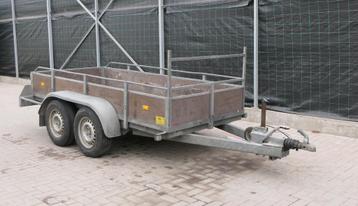 Robuuste tandemas aanhanger met 2000 kg laadvermogen beschikbaar voor biedingen