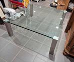 Glazen Salontafel Ronald schmitt, Ophalen, 100 tot 150 cm, 2j.brabant@gmail.com, 50 tot 100 cm