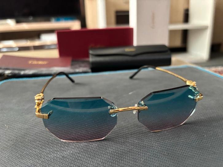 Stijlvol cartier brillen, Sieraden, Tassen en Uiterlijk, Zonnebrillen en Brillen | Dames, Nieuw, Zonnebril, Overige merken, Overige kleuren