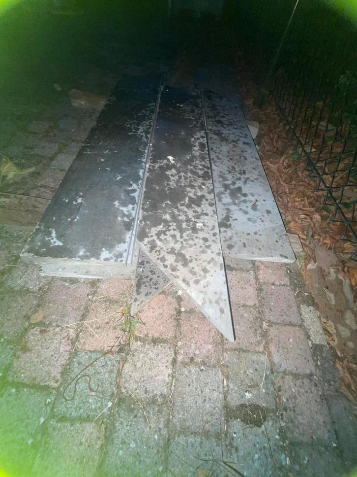 Hardstenen vijverrand / dorpels, Doe-het-zelf en Verbouw, Tegels, Zo goed als nieuw, Vloertegels, 60 cm of meer, 10 m² of meer