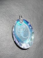 Vintage hanger sterrenbeeld schorpioen kristal glas aurora, Zo goed als nieuw, Zilver, Dier, Glas of Kristal