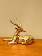 Messing Hert Hertje Steenbok Bambi Vintage Beeldje, Verzamelen, Ophalen of Verzenden, Zo goed als nieuw, Dier