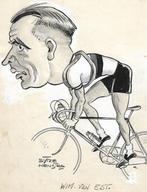 Originele Sytze Henstra wielersport karikaturen / tekeningen, Ophalen