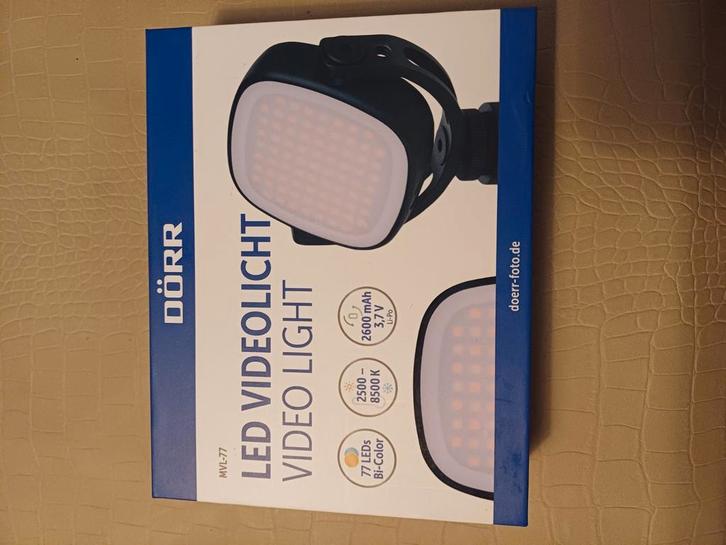 DorrDorr Led Video light nieuw., Audio, Tv en Foto, Fotografie | Flitsers, Nieuw, Overige merken, Ophalen of Verzenden