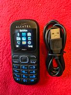 Bijna gratis goed werkende Fysic Alcatel telefoon,met usb€13, Ophalen of Verzenden, Zo goed als nieuw, Zwart