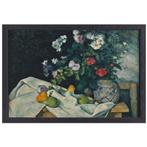 Stilleven met bloemen en fruit - Paul Cézanne canvas + bakli, Verzenden