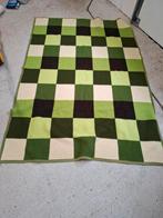 Deken groen geblokt, Ophalen, 120 cm of meer, Nieuw, Katoen