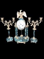 Antiek klokken stel. 39 cm hoog. €220. Brons, Antiek en Kunst, Ophalen