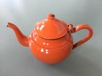 Emaille keteltje oranje, Antiek en Kunst, Antiek | Emaille, Ophalen of Verzenden