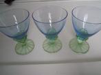 3 Bormioli Rocco Bahai glazen Italy jaren 80, Glas of Glazen, Gebruikt, Ophalen of Verzenden, Glas