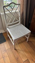 Jonathan Adler Stoel - Faux Bamboo - Wit, Huis en Inrichting, Ophalen, Gebruikt, Wit, Eén