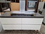 Klein keukenblok Ladenkasten nextline hoogglans wit 2x100cm, Huis en Inrichting, Badkamer | Badkamermeubels, Ophalen, Overige typen
