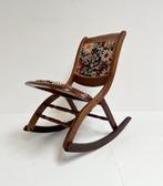 Vintage Engelse schommelstoel, 1960's, Huis en Inrichting, Stoelen, Hout, Gebruikt, Vintage, Ophalen of Verzenden