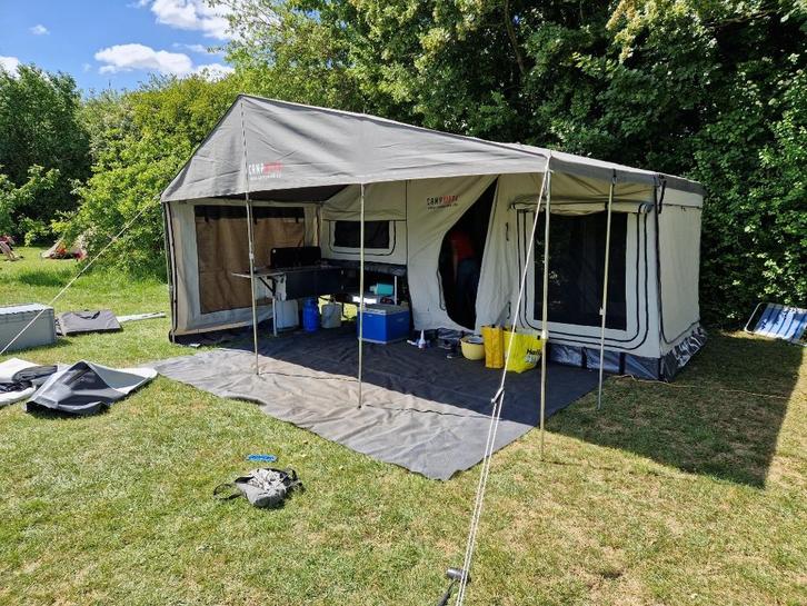 Campwerk Family tenttrailer vouwwagen met heel veel extra's!, Caravans en Kamperen, Vouwwagens, Campwerk, tot en met 5, Grijs