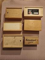 6 Doosjes schaakstukken., Ophalen of Verzenden, Longfield., Longfield., Staunton.