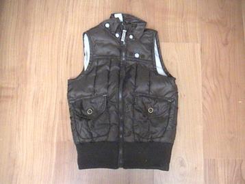 C&A donkerbruine bodywarmer voor meisje maat 134 beschikbaar voor biedingen