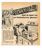 Reckitt - Zebracier - Advertentie uit Tijdschrift 1950, Ophalen of Verzenden, Gebruikt