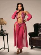 Roze Luipaardprint Kostuum - Maat 56, Geen merk, Verzenden, Roze, Body of Korset