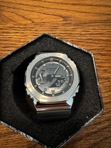 Casio G-Shock GM-2100-1AER metal men watch silver black beschikbaar voor biedingen