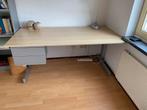 Bureau met stalen frame en 2 lades - Helmond, Ophalen, Gebruikt, Bureau
