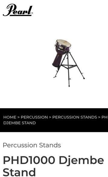 Pearle PHD 1000 djembe stand beschikbaar voor biedingen