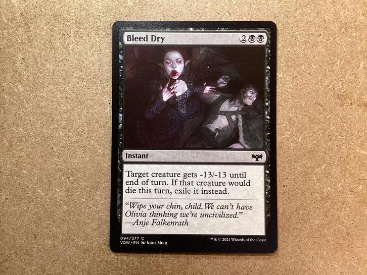 1x Bleed Dry [094/277] (Near Mint), Hobby en Vrije tijd, Verzamelkaartspellen | Magic the Gathering, Zo goed als nieuw, Losse kaart