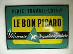 EMAILLE RECLAME BORD"LE BON PICARD "EAS UIT JAREN 50, Ophalen of Verzenden, Zo goed als nieuw, Reclamebord