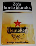 HEINEKEN BIER : Metalen Bord Heineken - Zo´n Koele Blonde, Verzenden, Nieuw, Reclamebord, Plaat of Schild, Heineken