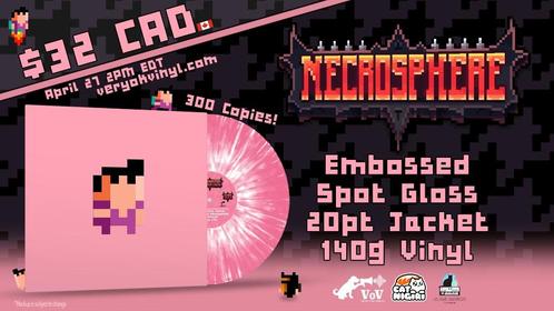 Vinyl LP Necrosphere PINK WHITE SPLATTER Vinyl NIEUW, Cd's en Dvd's, Vinyl | Filmmuziek en Soundtracks, Nieuw in verpakking, 12 inch