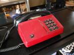 druktoets telefoon PTT jaren 70 design rood zwart retro 1970, Telecommunicatie, Vaste telefoons | Niet Draadloos, Gebruikt, ?