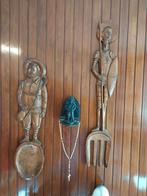 Don Quichot en sancho panza  houtsnijwerk handgemaakt, Antiek en Kunst, Kunst | Beelden en Houtsnijwerken, Ophalen