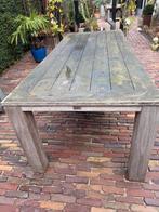 Mooie houten tuintafel, Tuin en Terras, Ophalen, Gebruikt, Rechthoekig, Hout