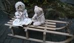 Grote houten SLEE  vintage, Antiek en Kunst, Ophalen