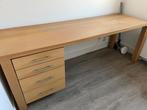 Maatwerk bureau  210x70cm volkern, Ophalen, Gebruikt, Bureau
