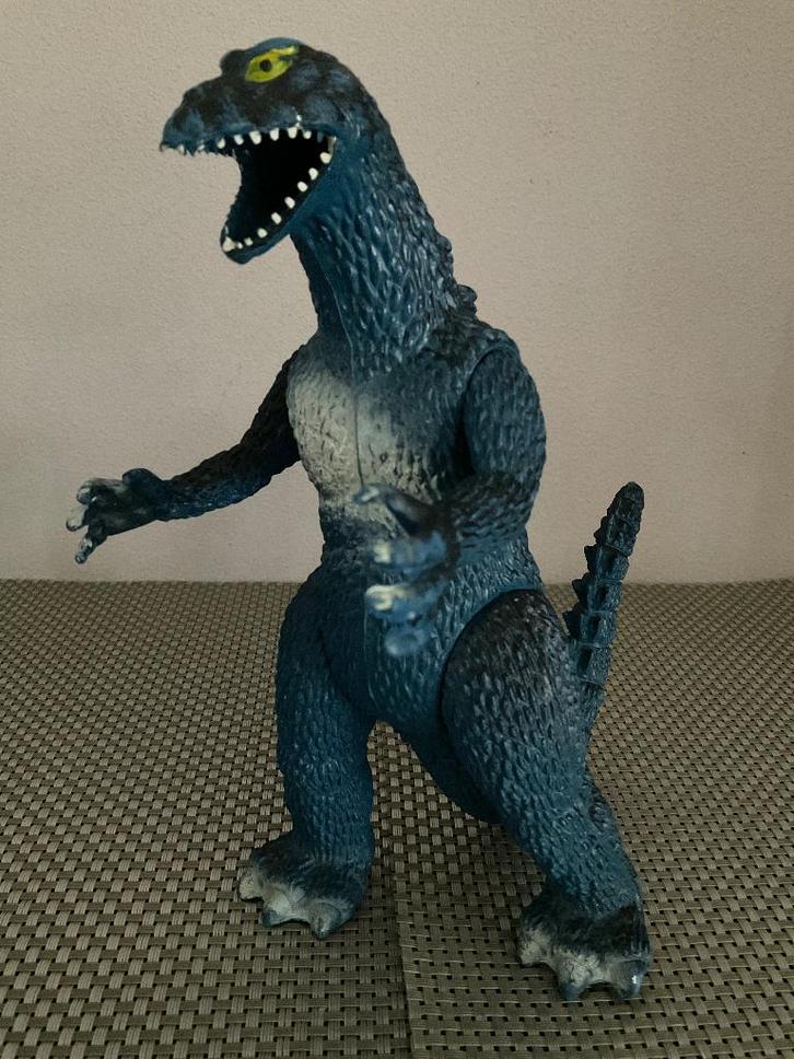 GODZILLA Monster DINO Blauw Bootleg Figuur 1986, Verzamelen, Poppetjes en Figuurtjes, Gebruikt, Ophalen