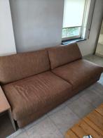 Linteloo bank, bruine stof, Ophalen, Stoer, landelijk, robuust, Driepersoons, 75 tot 100 cm