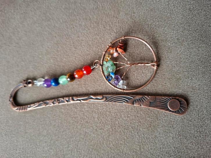 chakra-boekenlegger Tree of Life met koperen details, Verzamelen, Boekenleggers, Nieuw, Overige onderwerpen, Ophalen of Verzenden