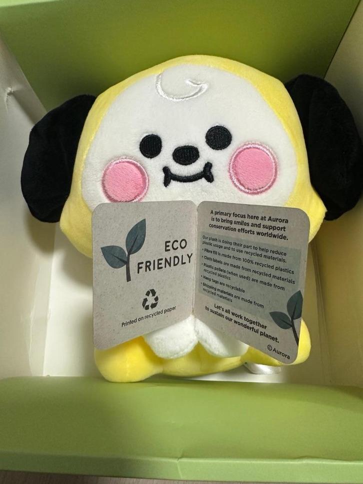 BTS Chimmy ( bt21 plush sitting ) knuffel, Verzamelen, Muziek, Artiesten en Beroemdheden, Nieuw, Pop, Beeldje of Miniatuur, Ophalen of Verzenden