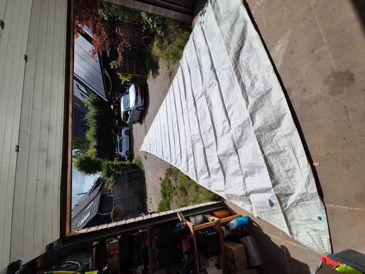 Dacron high aspect fok, genua 3, VL13,3 OL4,5m, Watersport en Boten, Zeilen en Zeiltoebehoren, Gebruikt, Genua of Fok, 15 tot 30 m²