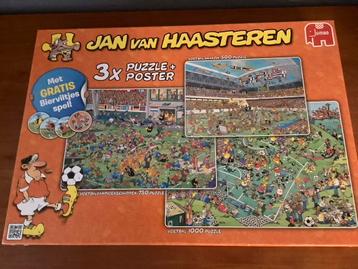 Jan van Haasteren Voetbal Puzzel Set - 3 Puzzels! beschikbaar voor biedingen