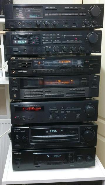 Kenwood, yamaha, jvc, denon diverse vintage receivers beschikbaar voor biedingen