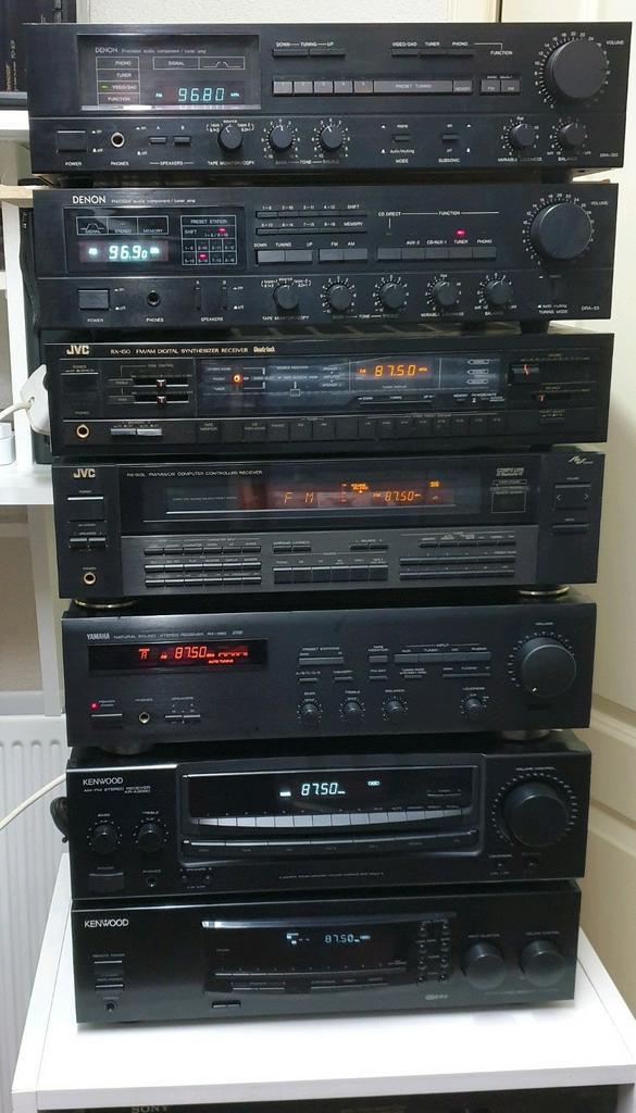Kenwood, yamaha, jvc, denon diverse vintage receivers, Audio, Tv en Foto, Versterkers en Receivers, Gebruikt, Stereo, Overige merken