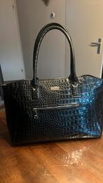 NIEUW OSPREY LONDON CROCCO LEREN HANDTAS, Ophalen of Verzenden, Nieuw, Zwart, Handtas