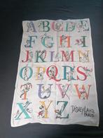 Disneyland Paris ABC theedoek 47x67 cm, Ophalen of Verzenden, Mickey Mouse, Gebruikt, Kleding of Textiel