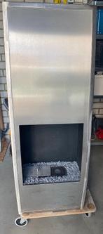 Gel haard RVS, Huis en Inrichting, Haarden, Ophalen, Gebruikt, Vrijstaande haard, Gelhaard