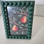 Donkergroen fotolijstje met schilderij - Zo goed als nieuw, Ophalen of Verzenden, Zo goed als nieuw