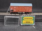 Minitrix 3534 - gedekte goederenwagen Gklm193 (15296), Gebruikt, Gelijkstroom, Trix, Wagon
