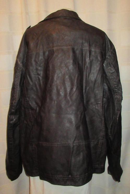 Zwart herenjack PU - Angelo Litrico maat xxl A22, Kleding | Heren, Grote Maten, Zo goed als nieuw, Jas of Mantel, Zwart, Ophalen of Verzenden