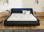 Meubella bed 140x200 type Carson black, Overige materialen, Zwart, Zo goed als nieuw, Twijfelaar